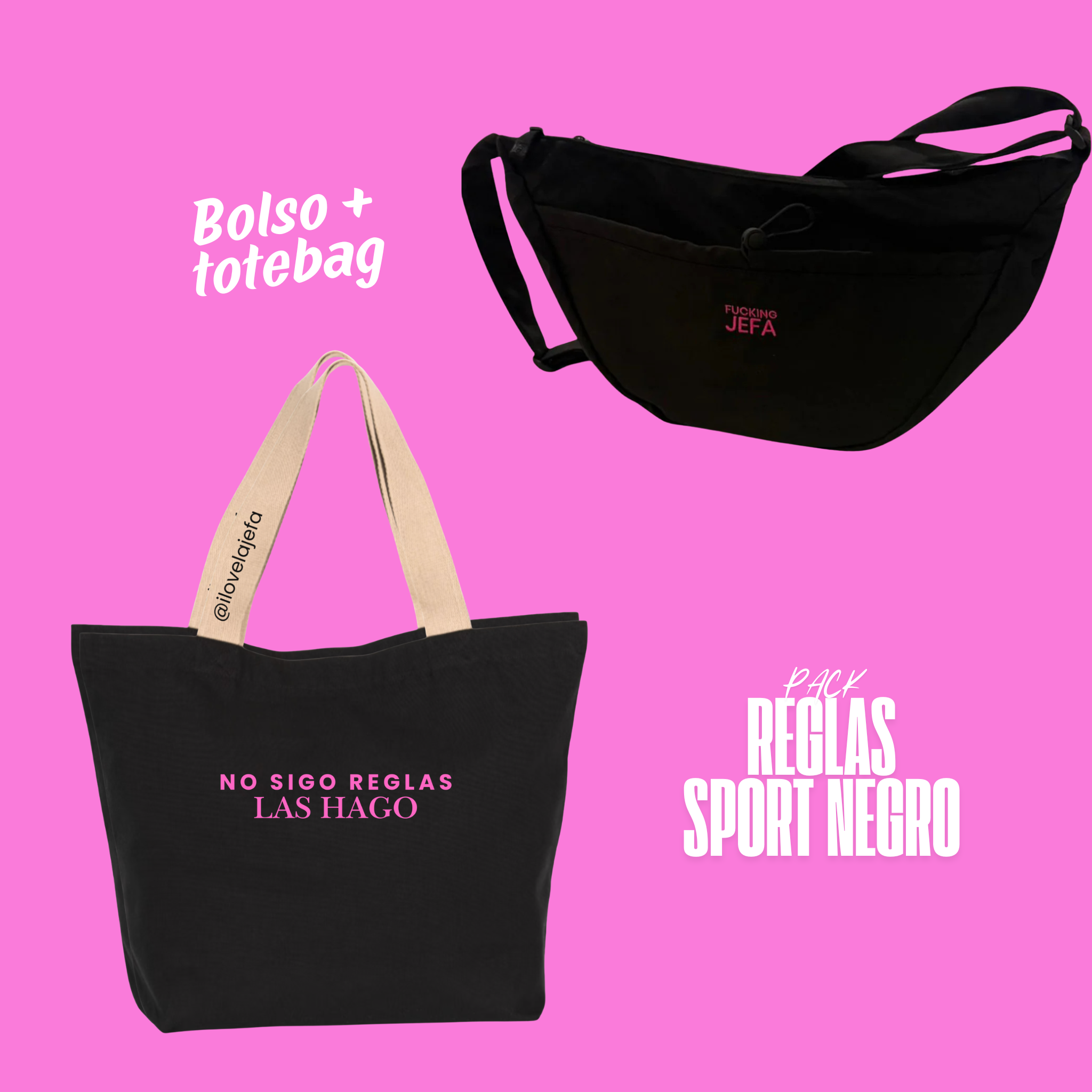 Pack "Reglas Sport Negro”