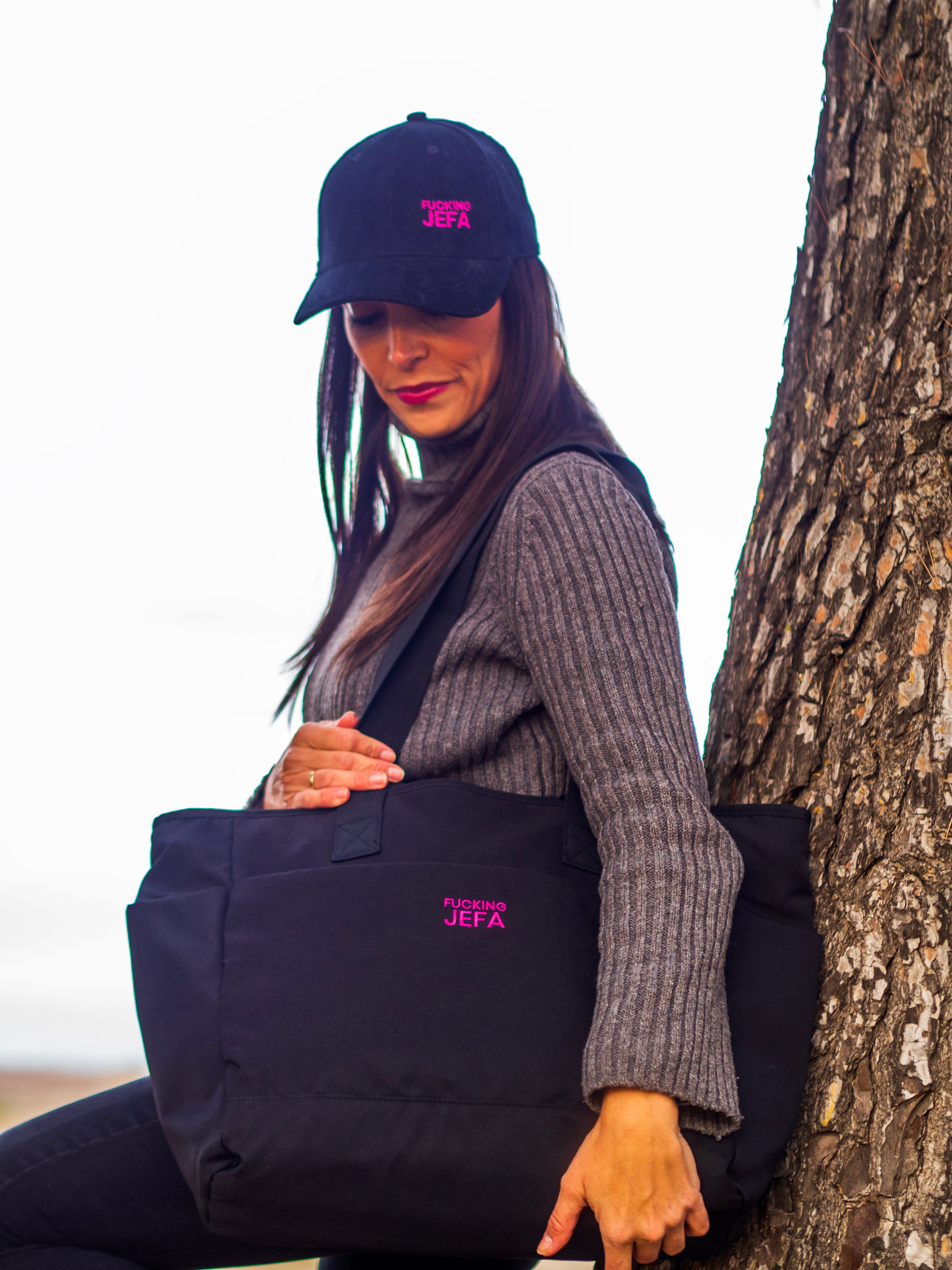 Bolso todoterreno "FUCKING JEFA" - Black