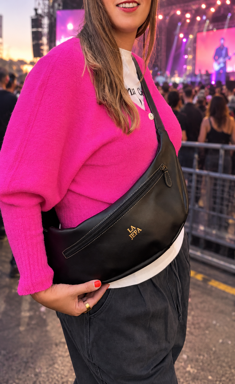 Bolso La Jefa "Riñonera"Black