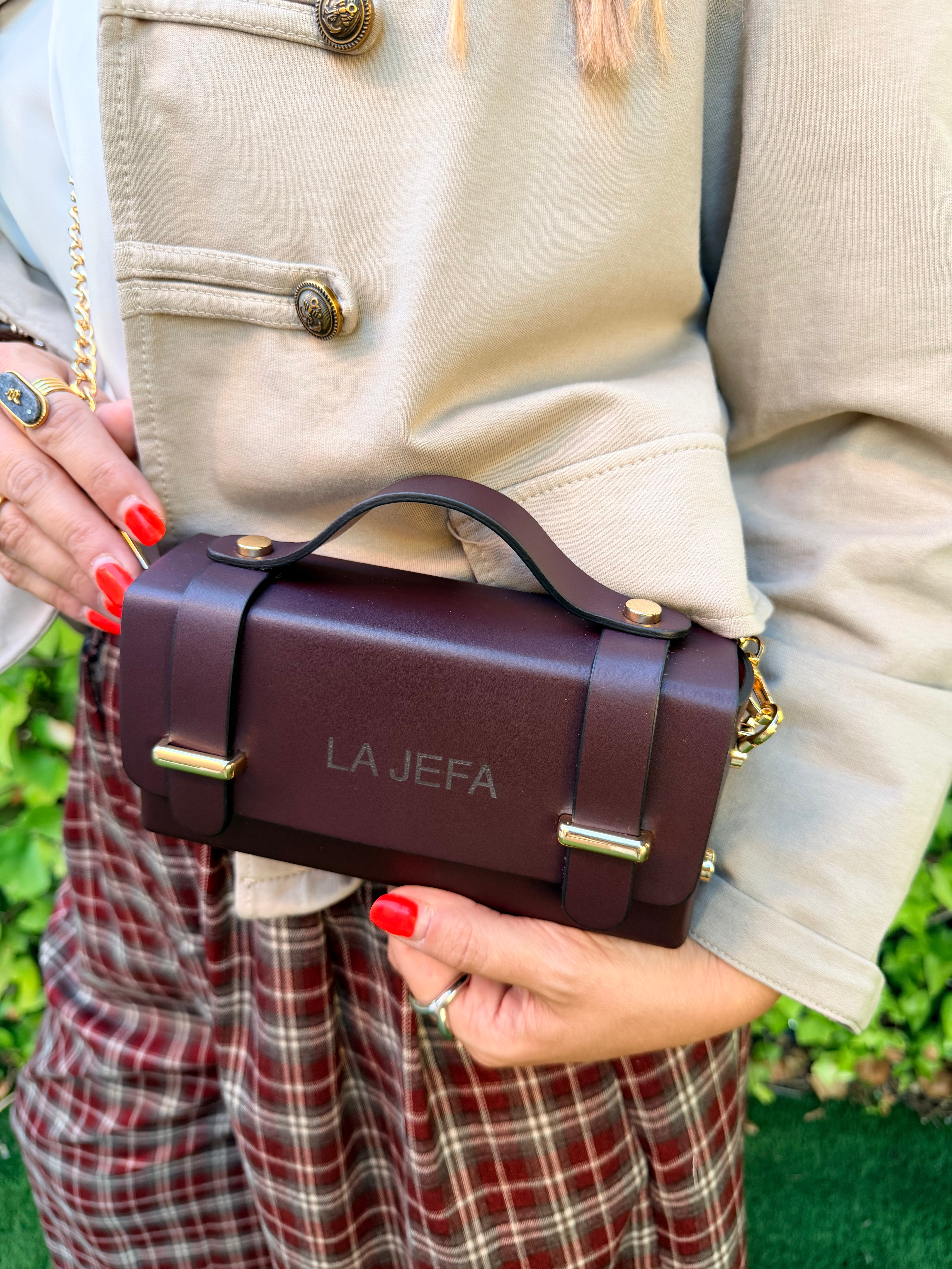 Mini bolso "La Jefa" - Vino