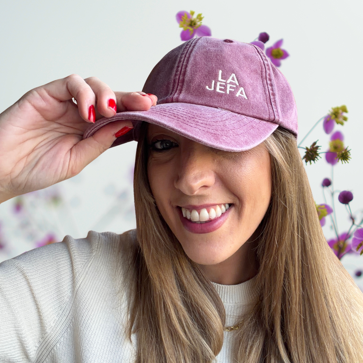 Gorra LA JEFA – Burdeos